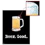 Beer Good (Drunk Terms) Framed Art Poster Print - 24" X 30"