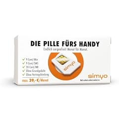 Simyo SIM-Karte (5 EUR Guthaben, 9 Cent / Minute, 9 Cent / SMS)