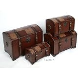 Seville Indoor Set Four Piece Faux Leather Trunks Faux Leather Color: Mix Pattern Seville Indoor Set Four Piece Faux Leather Trunks Faux Leather Color: Mix Pattern