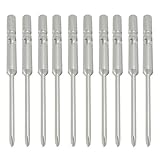 uxcell　ドライバービット 10個　80mm長さ　磁石　0#　中見出し　2mm直径　グレー