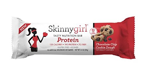 Skinny Girl Daily On-the-go Bars, Chocolate Chip Cookie Dough, 1.4oz (5 Pack)