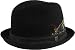 Brixton Stroll Unisex Fedora - Black Herringbone Twill