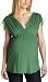 9Seed Women's Maternity Ruched Tie Top,Vine,Medium/Large