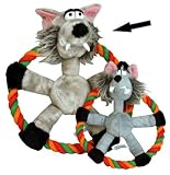 (Rosewood) Mister Twister Weird Wolf (Dog Toy)