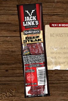 Jack Link's KC Masterpiece Barbecue Beef Steak 24 Pack by Dried Beef