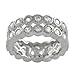 Sterling Silver Milgrain Bezel Eternity Band