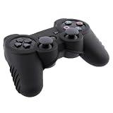 eForCity Silicone Skin Case Compatible with Sony PS3 Controller, Black