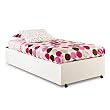 South Shore 3360082 Logik Collection Loft Lower Bunk on Casters, Pure White