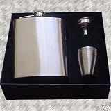6 Ounce Stainless Hip Flask Gift Set With 2 Shot Cups And Funnel