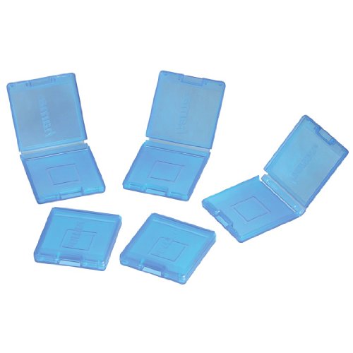Hama Game-Case-Set "5in1" f&uuml;r Nintendo 3DS- und DS-Spiele, Transparent/Blau