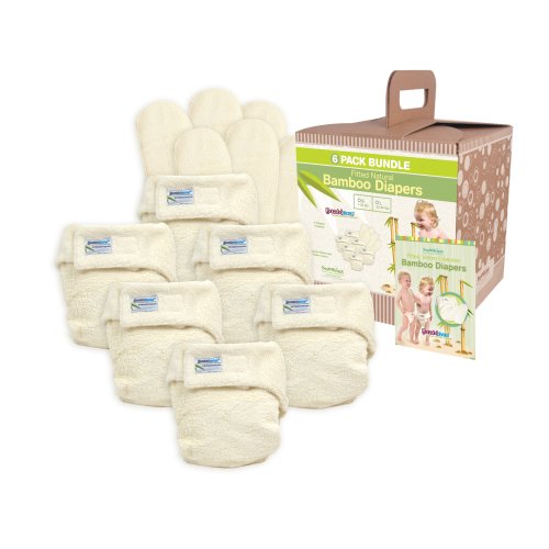 Bumkins Bamboo Fitted Diaper Bundle - Size 1