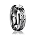 6MM Dragon Design Tungsten Carbide Wedding Band Ring (Available Sizes 5-9 Including Half Sizes) Please e-mail sizes