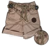 Pampolina Adjustable Waist Beaded Shorts