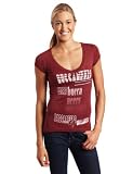 NFL Women's Tampa Bay Buccaneers Victory Play III Short Sleeve Deep V-Neck Tri-Blend Tee (Red, Small)