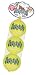 KONG Air Dog Squeakair Tennis Balls Dog Toy, Medium, Yellow, 3/pack