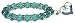 Blue Crystal Stretch Bracelet with Heart Charm title=
