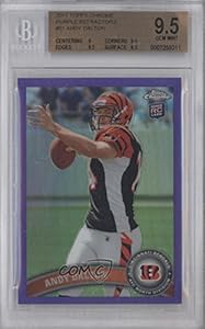 Andy Dalton BGS GRADED 9.5 #240/499 Cincinnati Bengals (Football Card) 2011 Topps Chrome Retail Purple Refractor #51