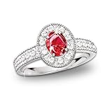 The Legend Of The Ruby Ring: Ruby And Diamond Ring by The Bradford Exchange
