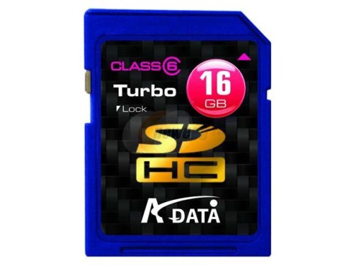 A DATA 16GB Turbo SDHC Class 6 Memory Card