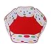 Diameter 90cm Pop up Hexagon Polka Dot Kids Toddlers Ball Play Pool Tent Carry Tote Toys (Whithout Ball)