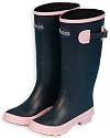Stormafit Ware-Rite Navy with Pink Trim Huntsman Wellington Boots / Wellies