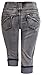 URBAN K Plus Size Women's Denim Capri Jeans