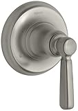 KOHLER K-T10595-4-BN Bancroft Transfer Valve Trim with Metal Lever Handle, Vibrant Brushed Nickel [並