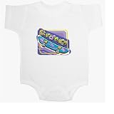 Skateboard - Sports and Games Baby Onesie