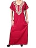 Caftan Kaftan Dress Floral Red Embroidered Moroccan Night Dress Xxl