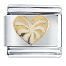 Golden Italian Charm Bracelet Dog Bone Paws