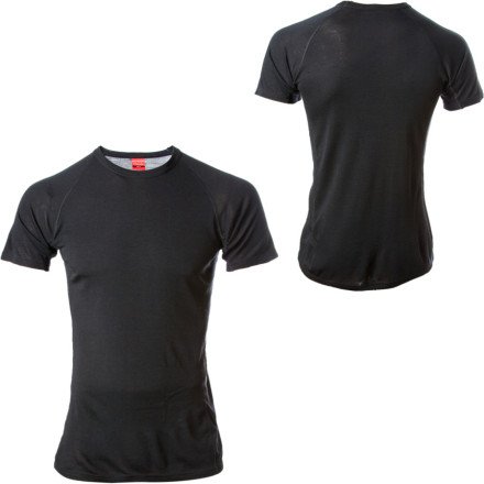 RedRam SS Merino Top - Short-Sleeve - Mens Black, L