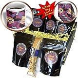TNMGraphics Art Deco Plus - Purple Vintage Floral - Coffee Gift Baskets - Coffee Gift Basket