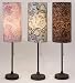 New - Set of 3 Funky Modern Long-Stemmed Paisley Buffet Lamps 24 by Gordon