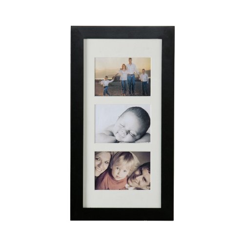 SEI Photo Display Wall-Mount Jewelry Armoire, Black