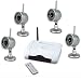 4 Security Colour Wireless Cameras External Weatherproof Wit