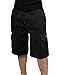 JD Apparel Men's Loose Fit Fleece Cargo Shorts M-5XL Available