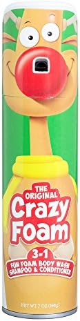 The Original Crazy Foam Christmas Reindeer Body Wash, Shampoo, and Conditioner 3 in 1