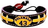 NFL Pittsburgh Steelers Troy Polamalu Team Color Jersey Bracelet