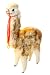 Hand Made Alpaca Llama Fur Doll 8" Soft Plush Natural Fair Trade Peru