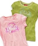 Puma Girls Marble Wash Crest Tee
