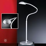 LED Tischleuchte “LASKA” Aluminium Glas höhenverstellbar 1flg.