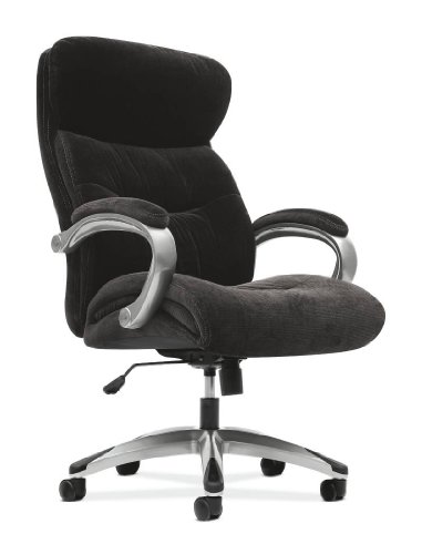 HON VL402 Executive High-Back Chair with Loop Arms for Office or Computer Desk, Black On Sale