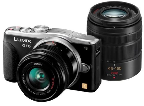 reviews Panasonic Lumix DMC-GF6 Mirrorless Micro Four Thirds Digital Camera with 14-42mm f/3.5-5.6 II Lens and 45-150mm f/4.0-5.6 Lens (Black)