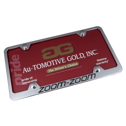 Mazda Zoom Zoom Wide Body Chrome License Plate Frame Marja Gallen