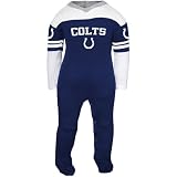 NFL Reebok Indianapolis Colts Newborn Royal Blue Double Layer Long Sleeve Footed Sleeper (6-9 Months)