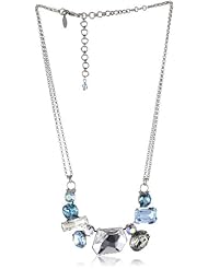 Sorrelli "Salt Water" Modern Facets Crystal Silver-Tone Necklace