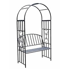 Pergola Torbogen Tor Rosenbogen Rankhilfe mit Gartenbank