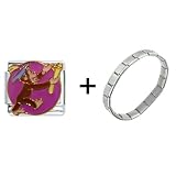 Curious George Graduates From School Italian Charm Bracelet