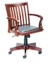 Boss Banker'S Chair Cherry Finish