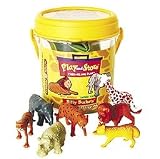 Play and Store Bitty Buckets Take-Along Fun Wild Animals